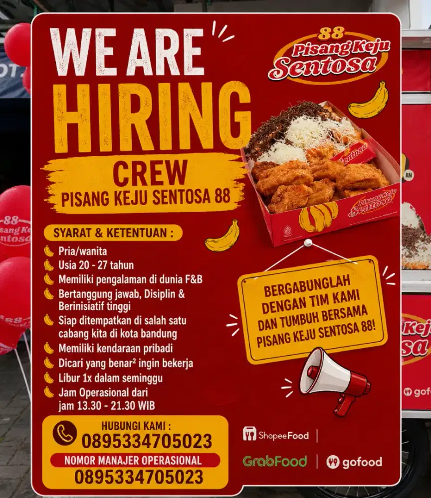 Di cari crew jaga stand