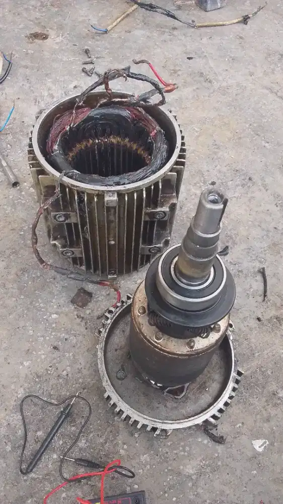 Instalasi AC listrik pipa gas