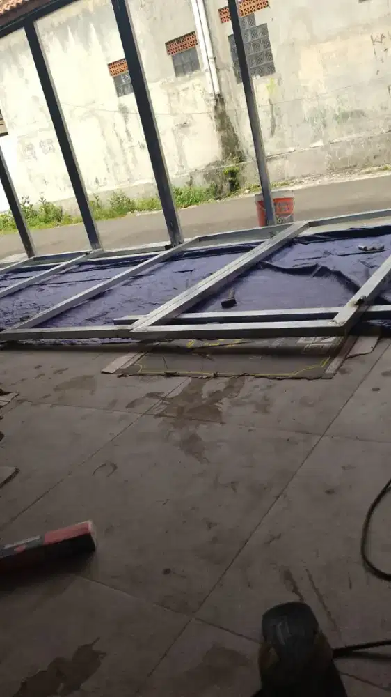 Tukang las kanopi pagar tralis mezanin dll