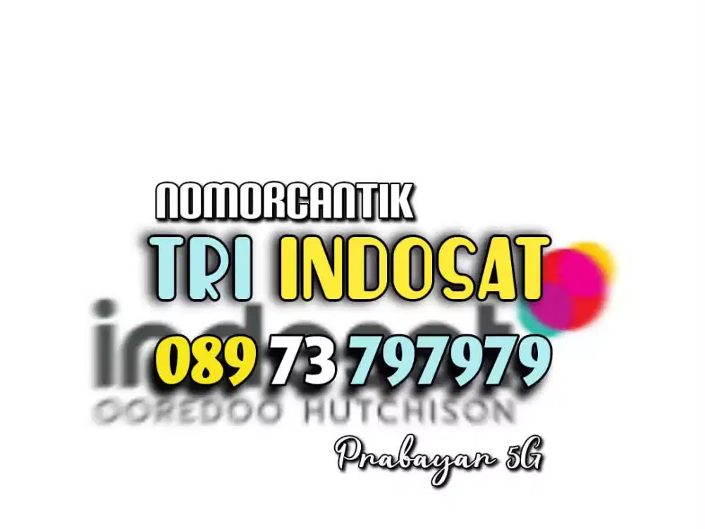 (bisa COD) Nomor CANTIK TRI INDOSAT 11digit HOKI TRIPLE AB 797979