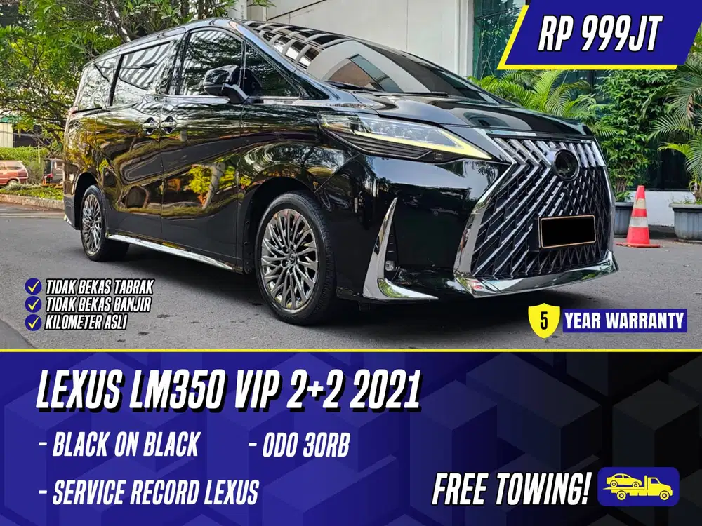 Lexus LM350 VIP 2+2 2021 Black Hitam LM 350