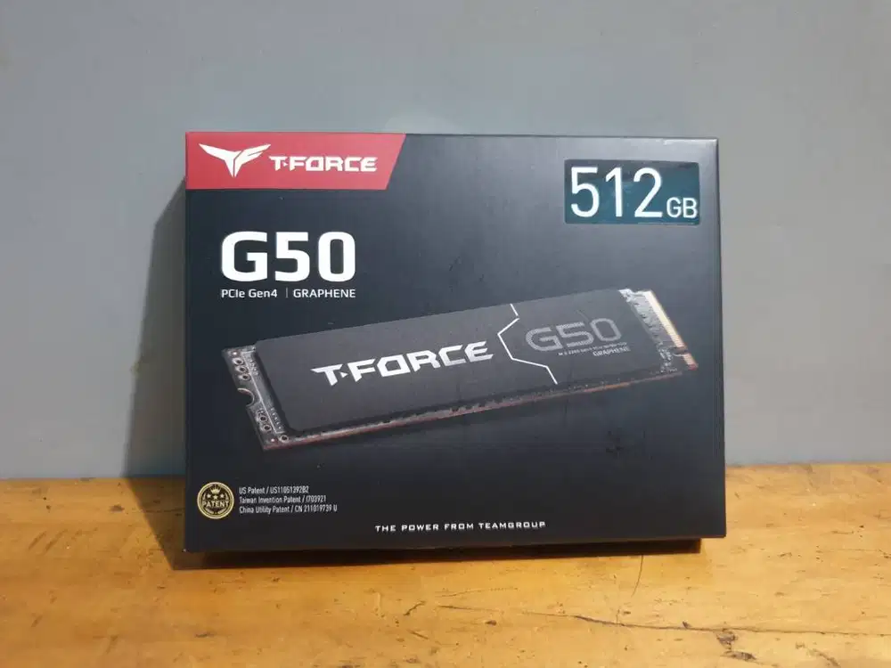 T-FORCE G50 NVME Gen 4 512GB Second Fullset Garansi Februari 2031