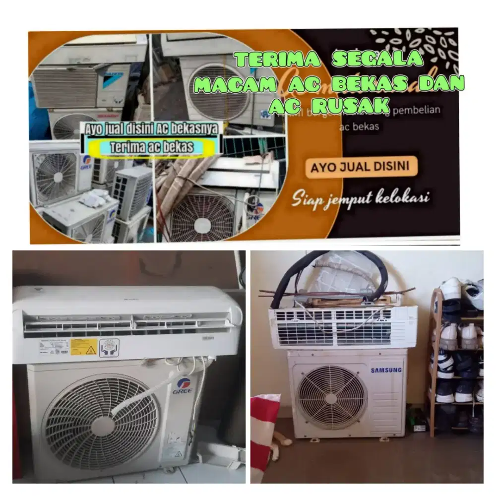 Terima ac bekas rusak