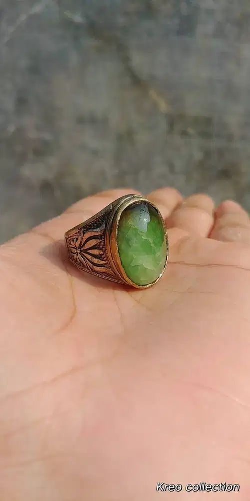 Cincin Sisik Naga Hijau