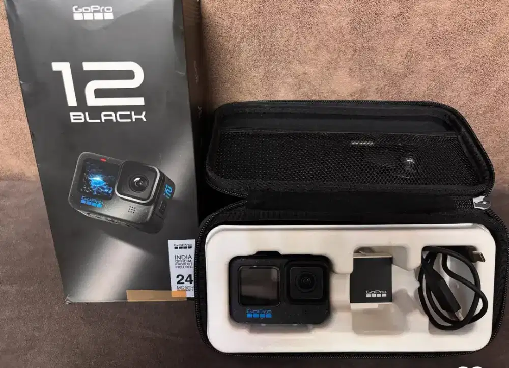kamera aksi go pro 12 black like new