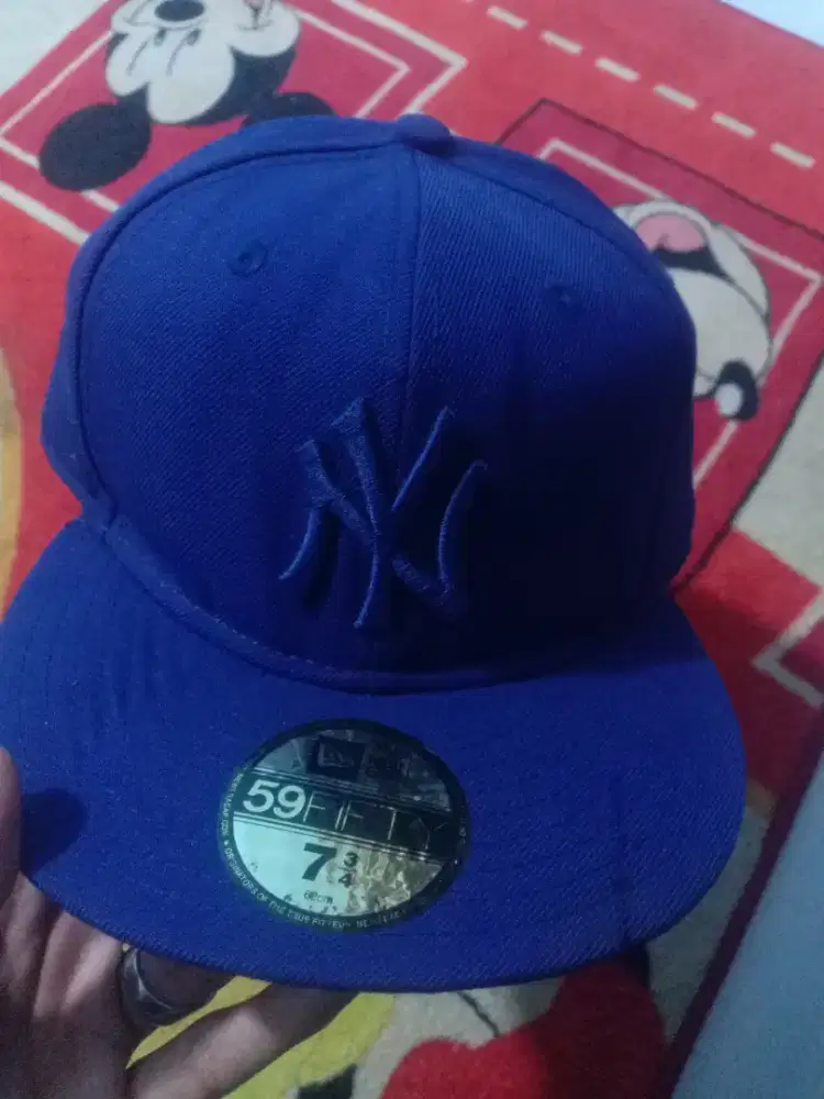 Topi NY blue on blue