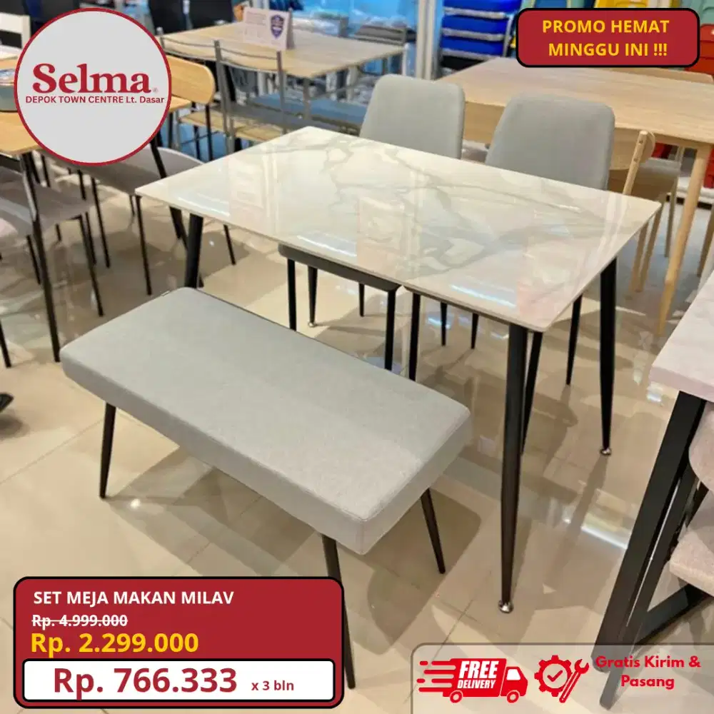 Set Meja Makan Bisa Cicilan