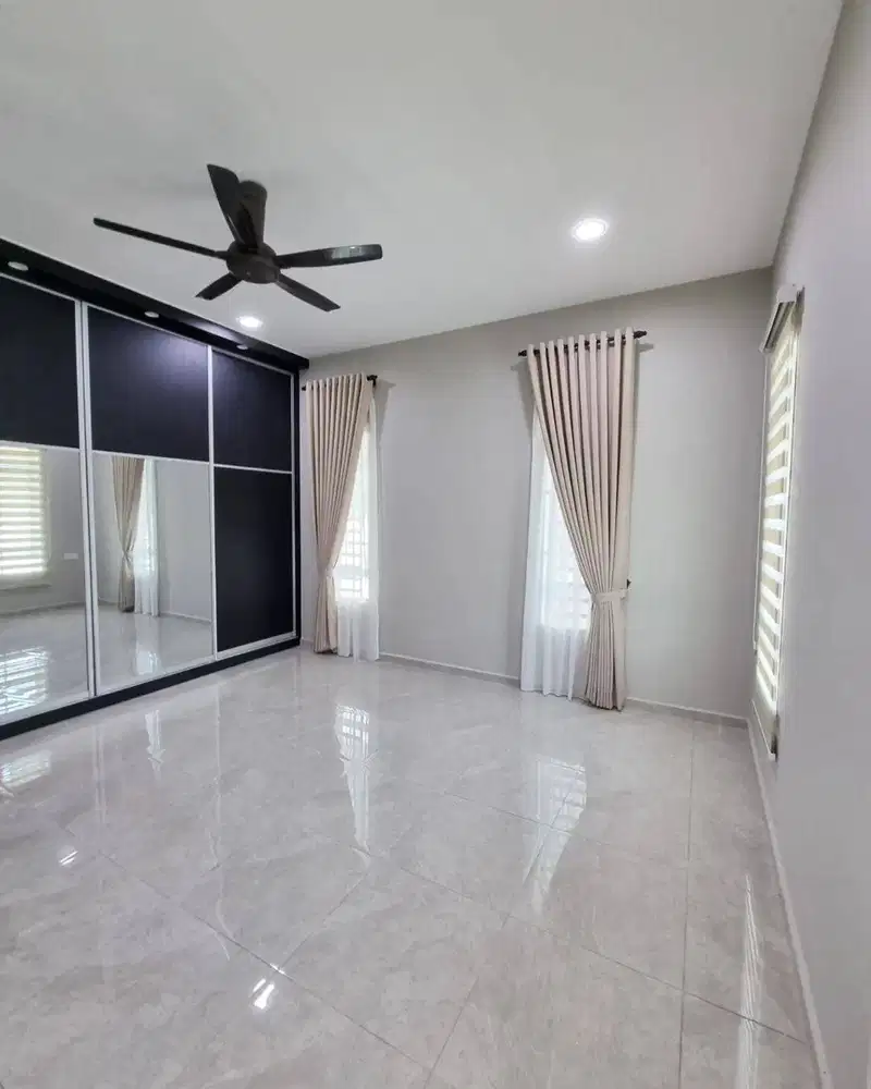 Gorden Vertikal/Vertical Blinds Roll/Roller Krey Wallpaper Dinding 3D