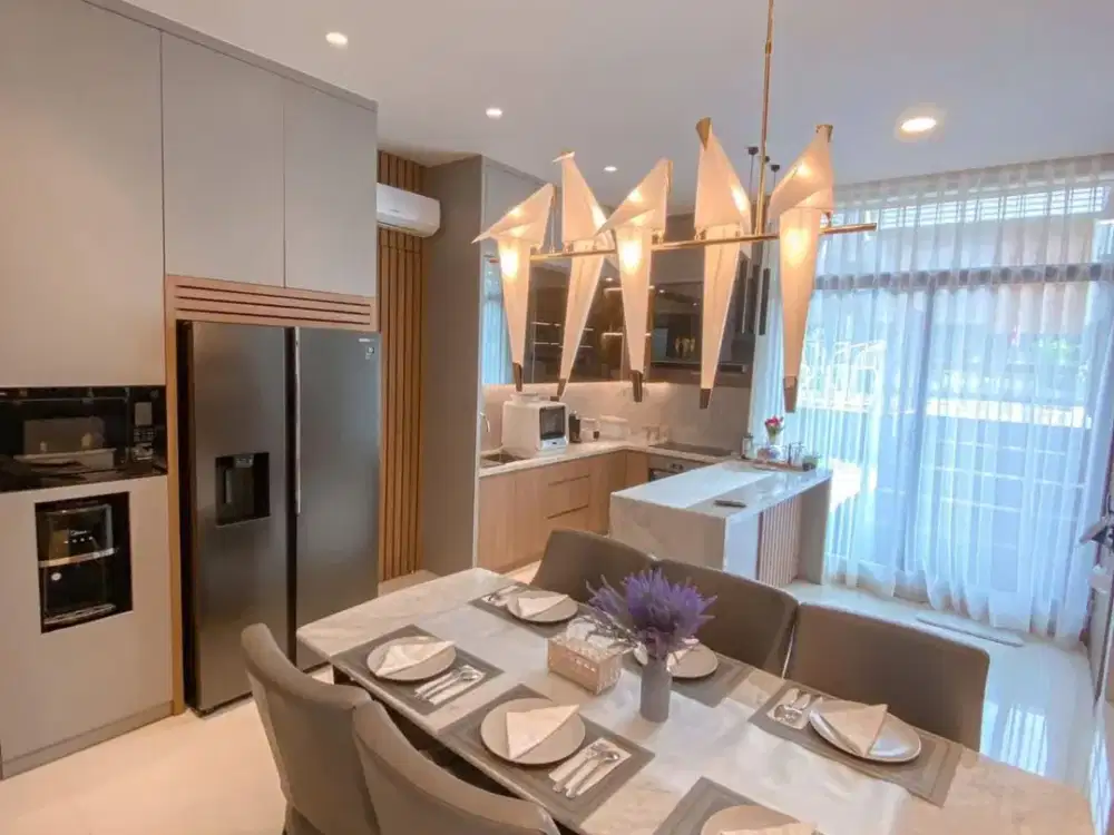 Dijual Rumah Cluster Caelus Tropical modern house design architect BSD, Tangerang Selatan