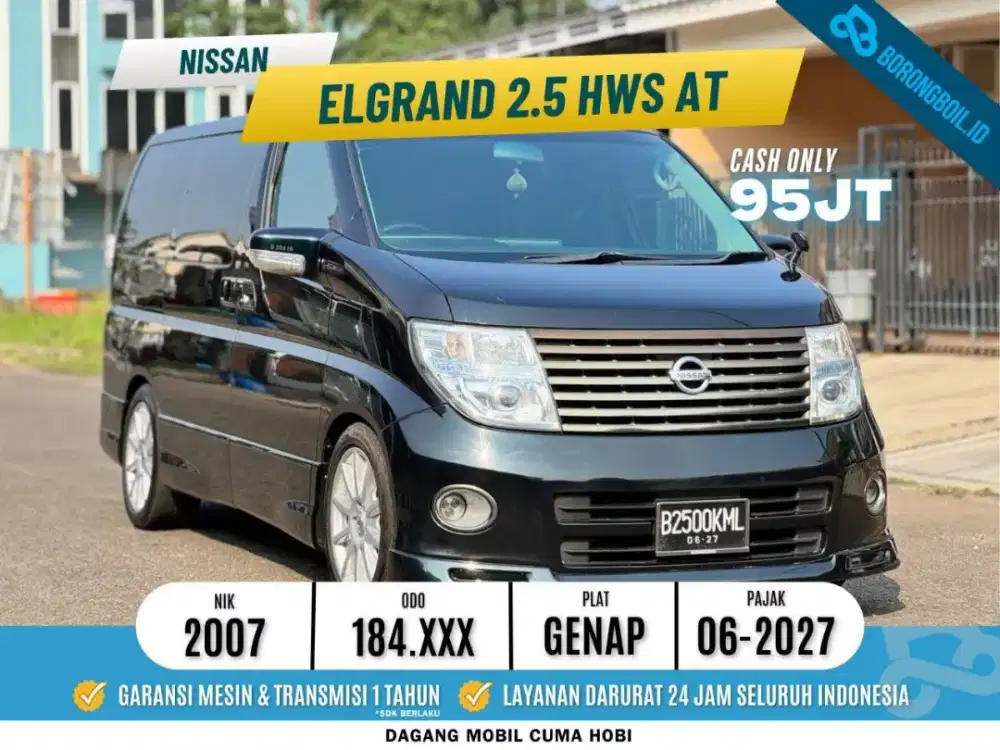 Nissan Elgrand HWS At 2007 Hitam 2008 alphard vellfire voxy
