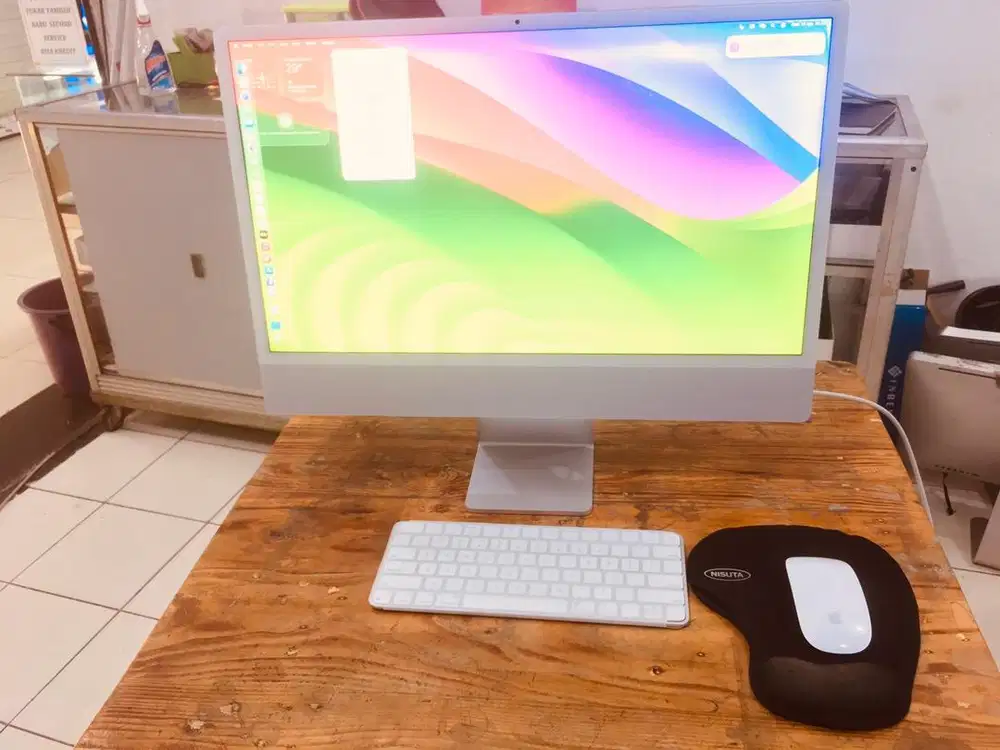 iMac 24 inch 4.5k M3 fulset likenew exibox
