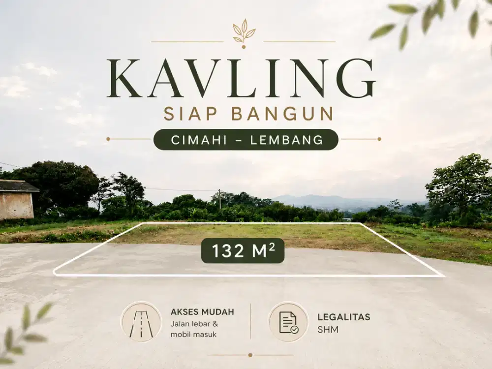 Dijual Tanah Murah di Cimahi Utara - Lokasi Strategis