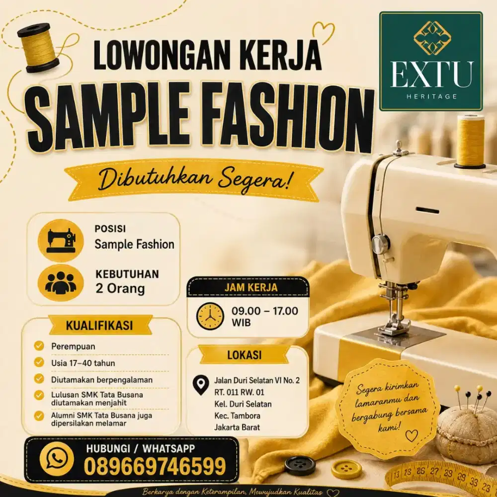 Tukang Jahit Sampel
