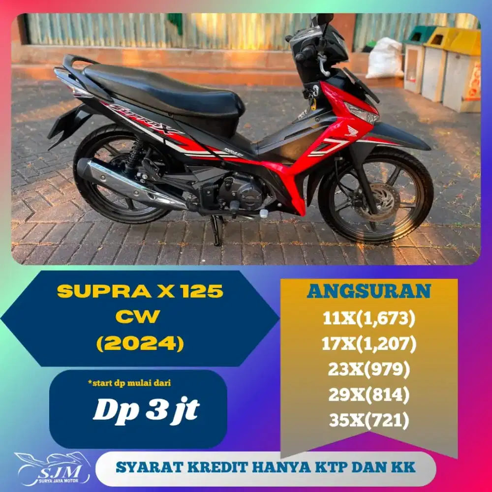 HONDA SUPRA X 125 CW 2024 MESIN HALUS