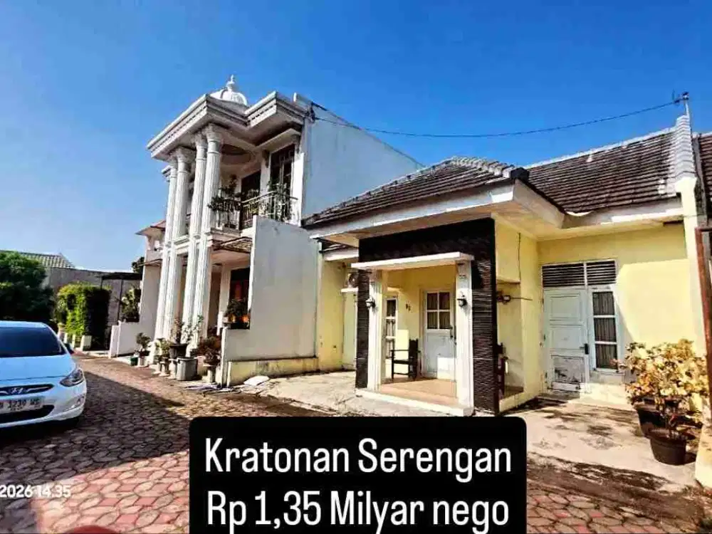 rumah cantik kratonan Serengan solo kota lokasi strategis