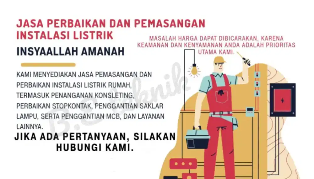 Perbaikan dan pemasangan instalasi list=rik