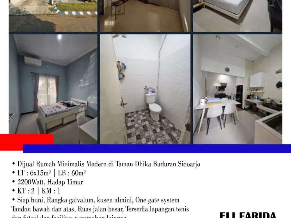 Dijual Rumah Minimalis Modern di Taman Dhika Buduran Sidoarjo