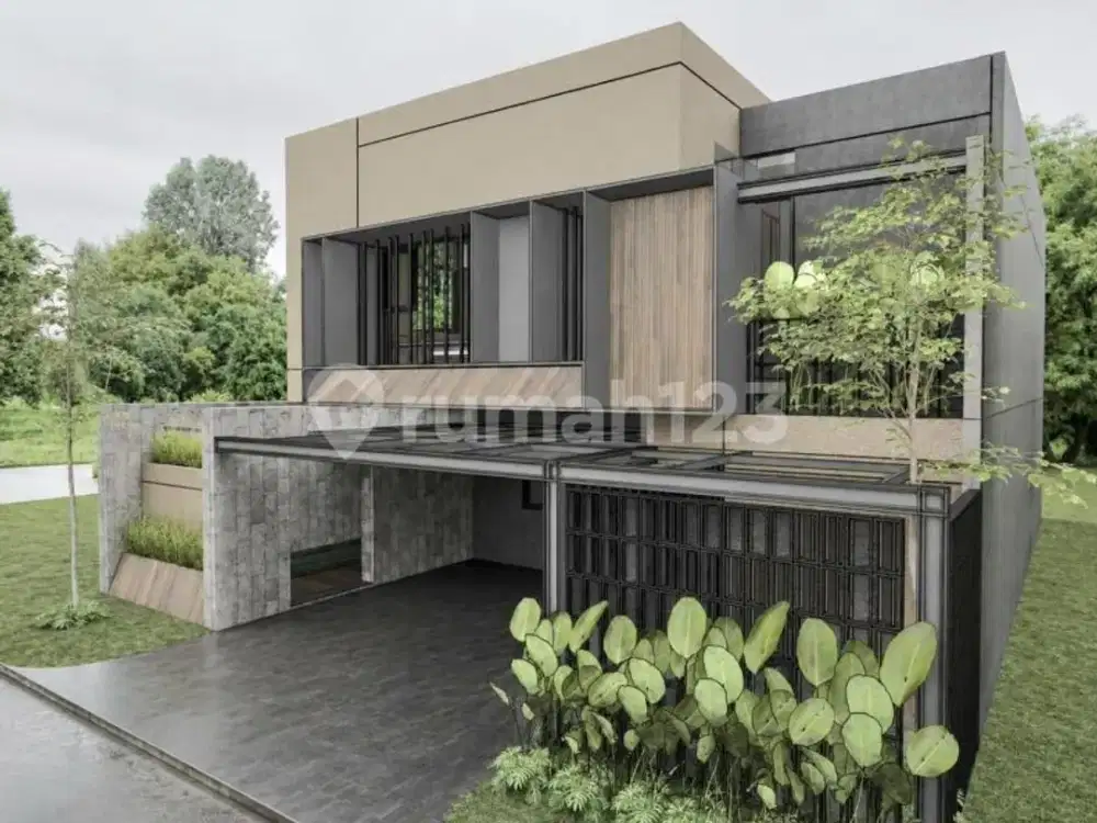 Dijual Rumah Modern Tropical With Villa Concept Semi Furnished di The Green BSD City