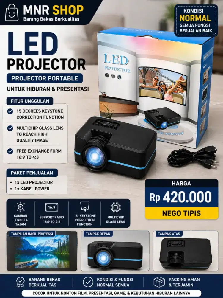 Projector Kondisi dan Fungsi Normal
