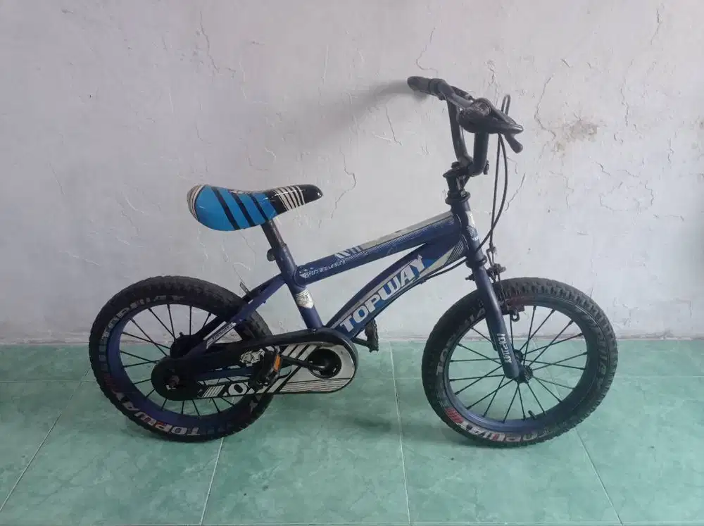 sepeda 16 inci bekas merek TopWay