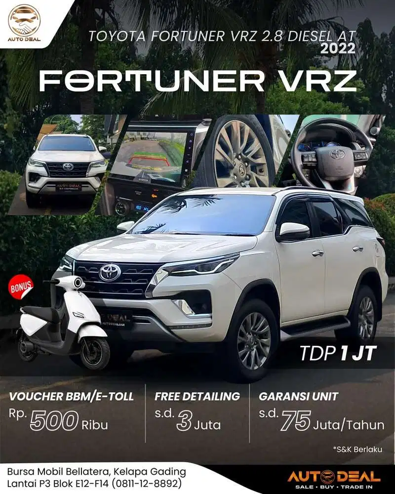SUV GAGAH !! Toyota Fortuner VRZ 2.8 DIESEL 2022