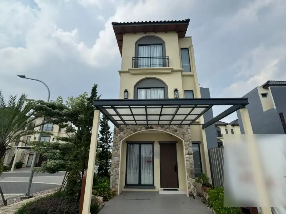 #Dijual Rumah Mediterranean 3 Lantai dengan Kawasan Lengkap Cluster Terra Malta, di Citra 8 Jakarta Bara