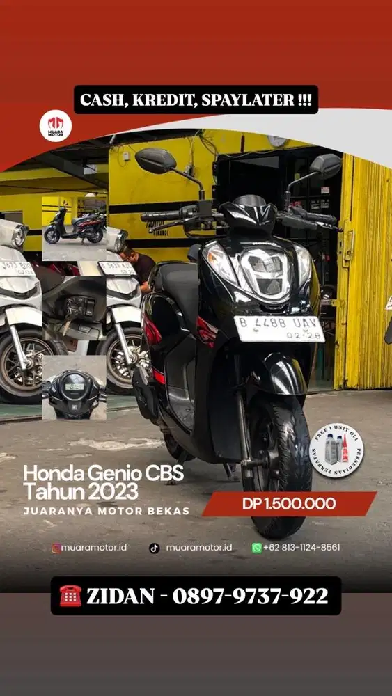 HONDA GENIO CBS 2023 MULUS !!!