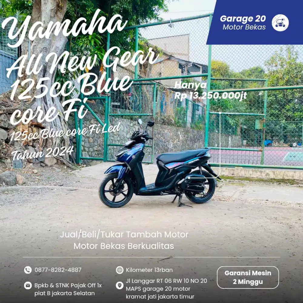 Yamaha All New Gear 125cc Bluecore Fi Tahun 2024