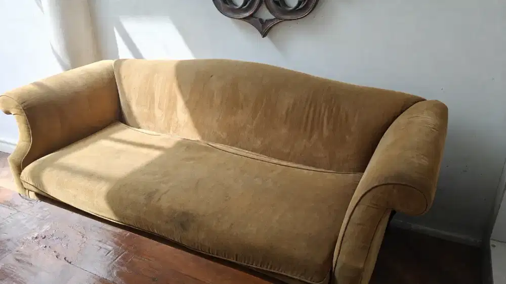 Sofa 3 seater hijau olive