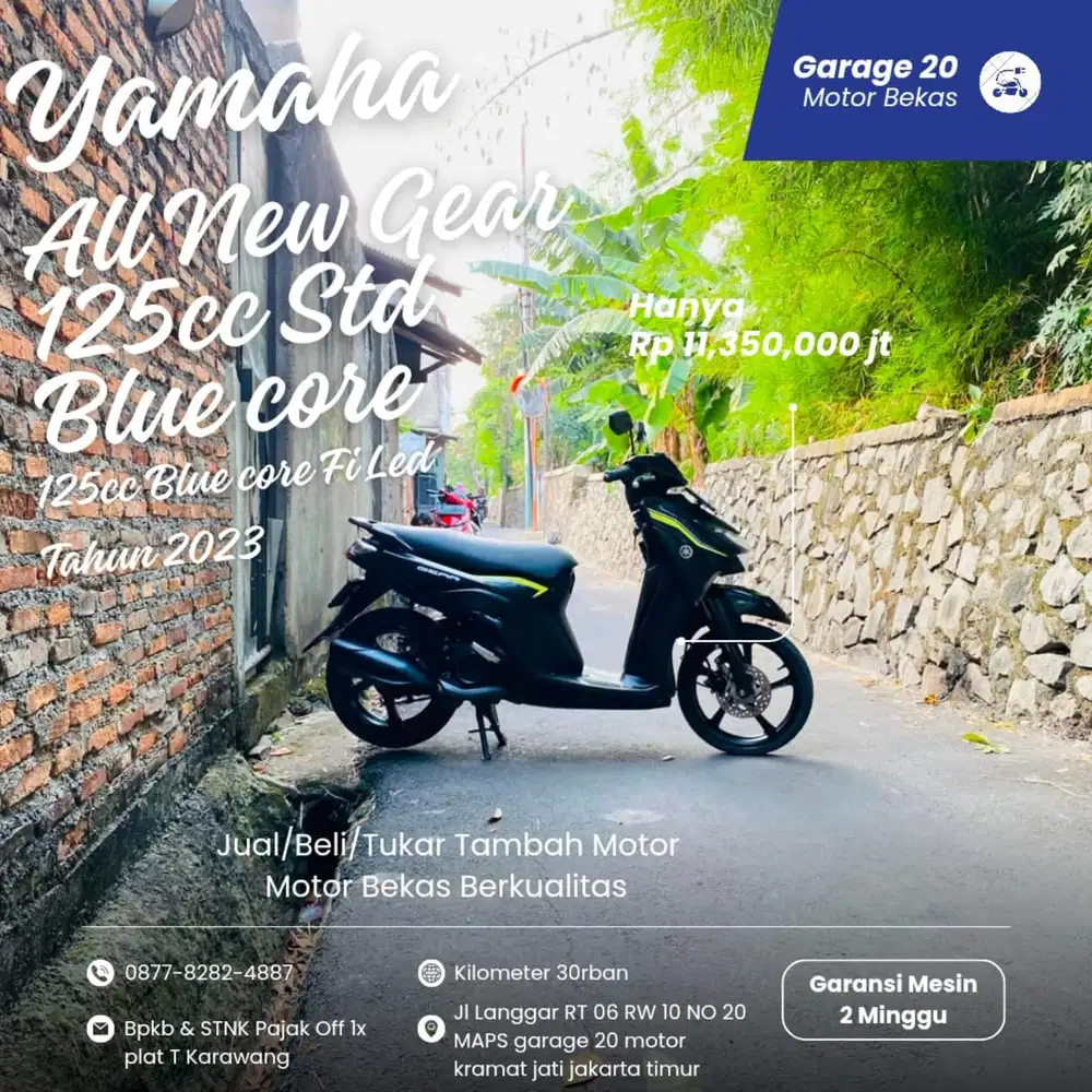 Yamaha All New Gear 125cc Bluecore Fi Tahun 2022