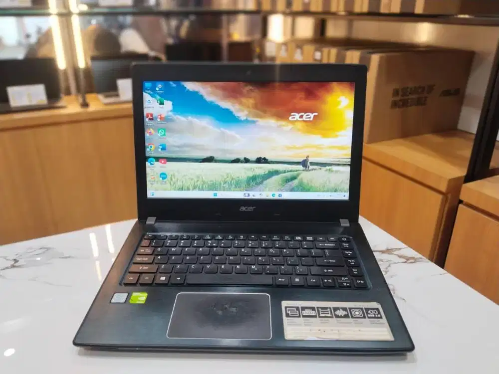 ACER ASPIRE E5-475G CORE I5-7200U/RAM 4GB/SSD 128GB/NVIDIA 940MX 2GB