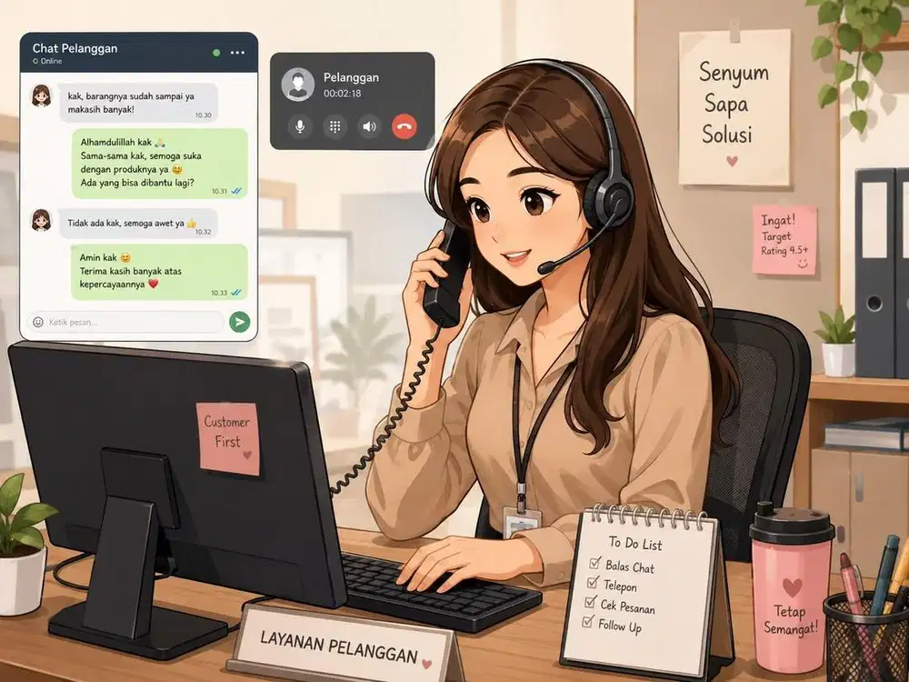Lowongan Admin Custumer Service