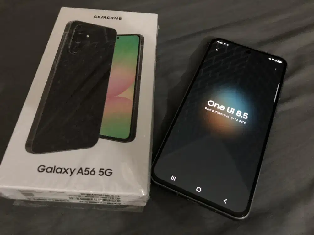 Samsung A56 8/256GB hitam baru pakai sebulan