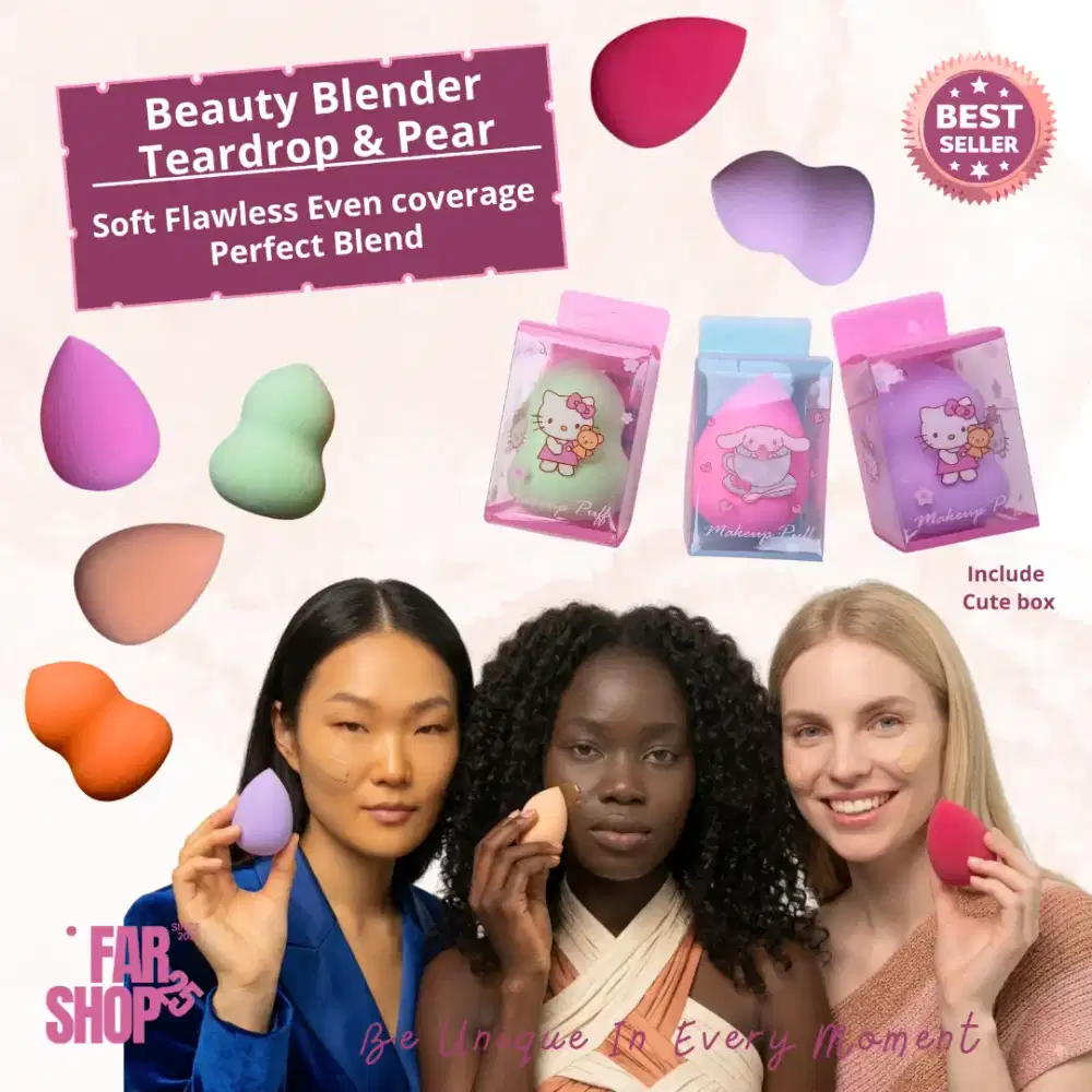 Beauty Blender Teardrop & Pear Soft Flawless Even Coverage Perfect