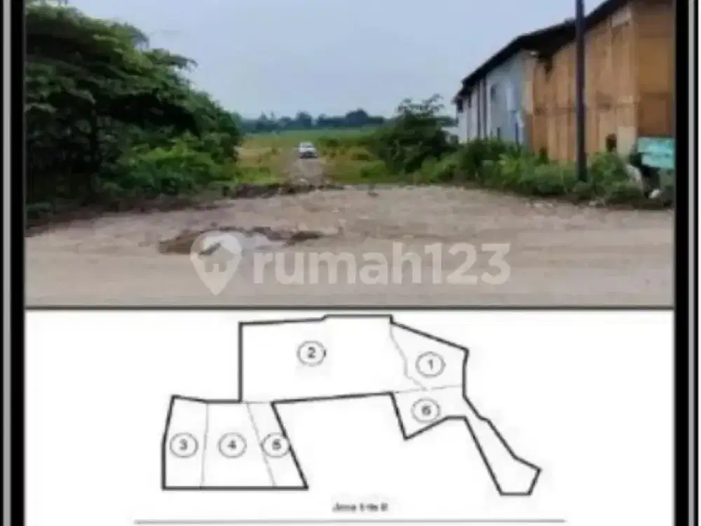 Dijual Tanah Teluk Jambe 1.2 Ha