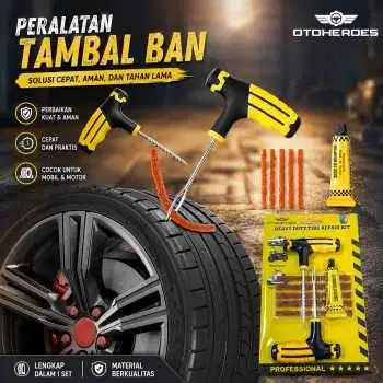 Peralatan Tambal Ban Mobil Sepeda Motor Tubeless Tire Repair