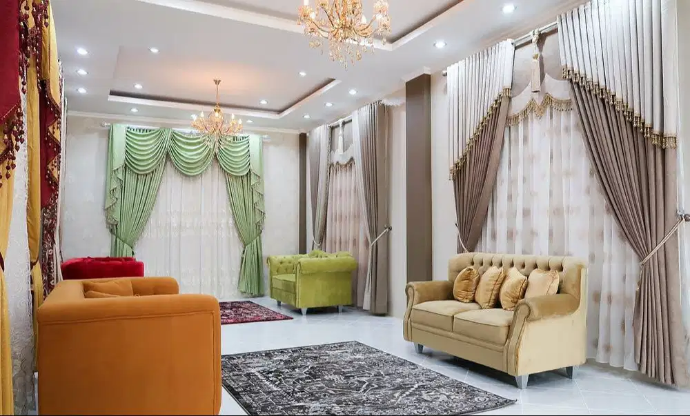 Menerima Pemasangan Gorden Wallpaper Dinding 3D Gordyn Hordeng Korden
