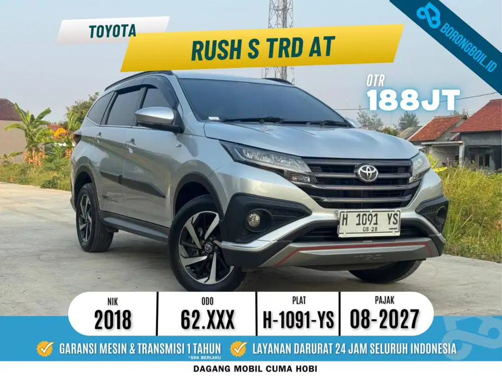 TANGAN PERTAMA! TOYOTA RUSH S TRD SPORTIVO AT 2018 SILVER METALIK