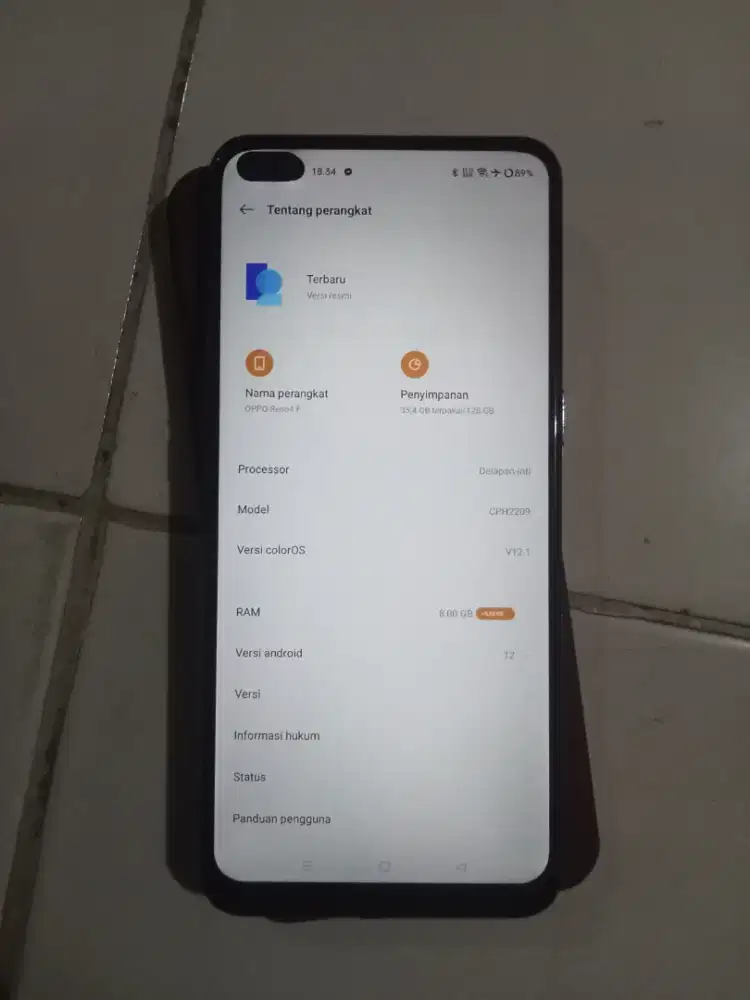 Oppo Reno 4 F 8+5/128 Batangan