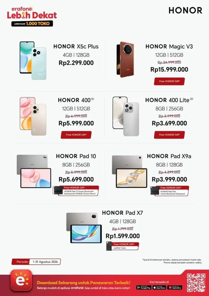 SPESIAL KEMERDEKAAN, BANYAK HANDPHONE TURUN HARGA!