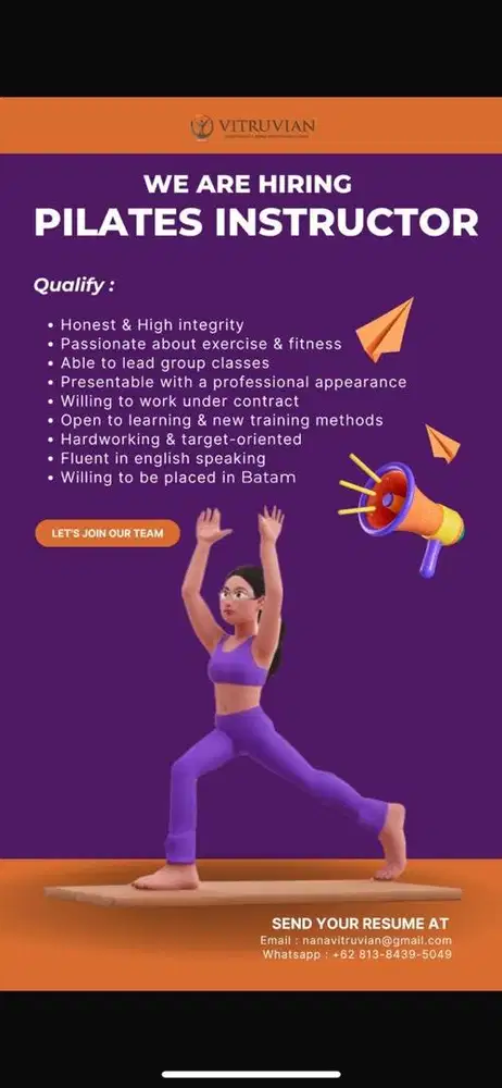 Loker Instruktur Pilates