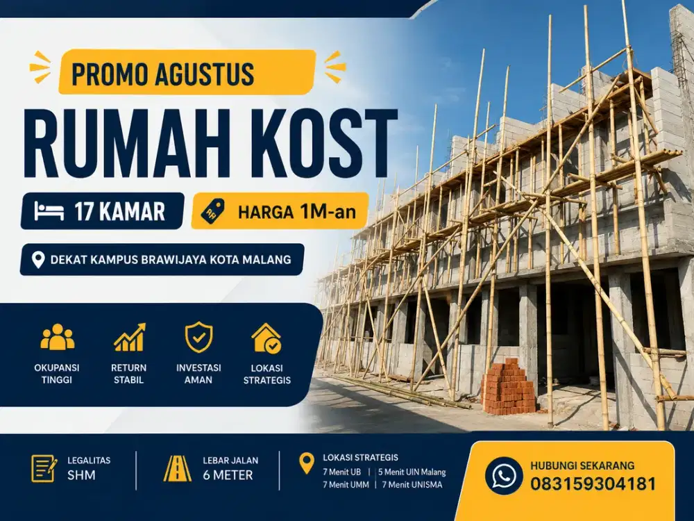 Kost 10 Kamar, Lokasi Strategis Malang