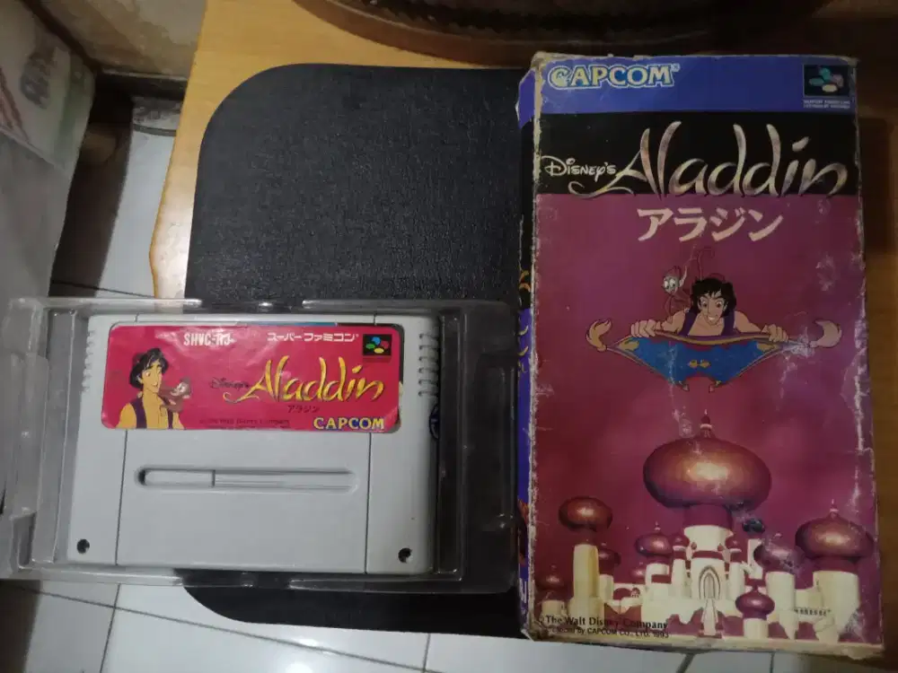 Kaset nintendo snes alladin ori japan nego cod rungkut gan