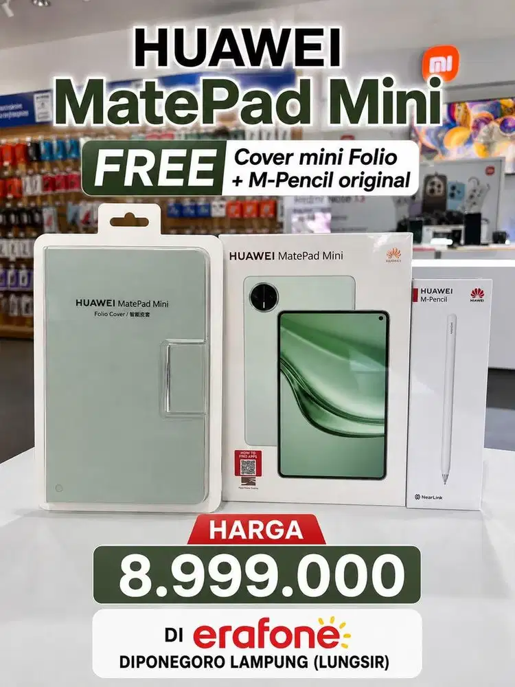 HUAWEI MATEPAD MINI (12/256) FREE COVER DAN SPEN KREDIT CUKUP KTP