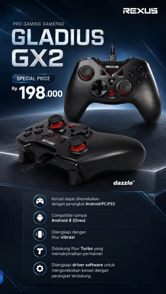 Gamepad rexus Gladius GX2