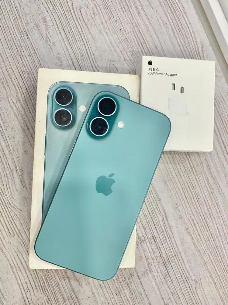 Iphone 16 basic 128 teal lengkap