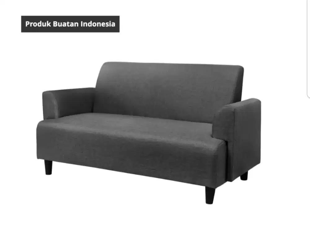 Sofa 2 duduk billesholm ikea abu grey