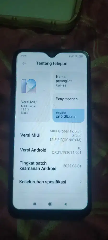 Redmi 8 ram 4/64 normal