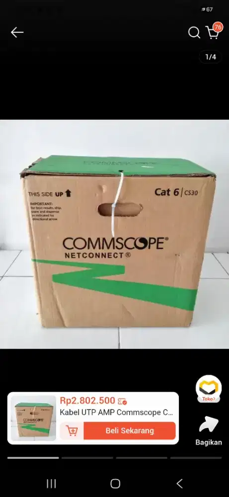 Jual kabel comscoope cat6