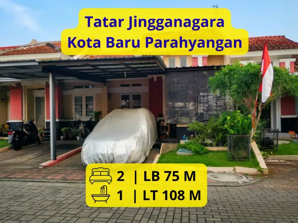 DIJUAL RUMAH SEMI FURNISHED DI TATAR JINGGANAGARA – KBP LT 108 m² | LB 75+ m² | 2 KT | SHM